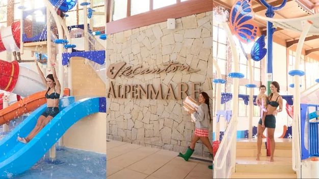 Parque aquático Alpenmare: escorregadores e diversão em família