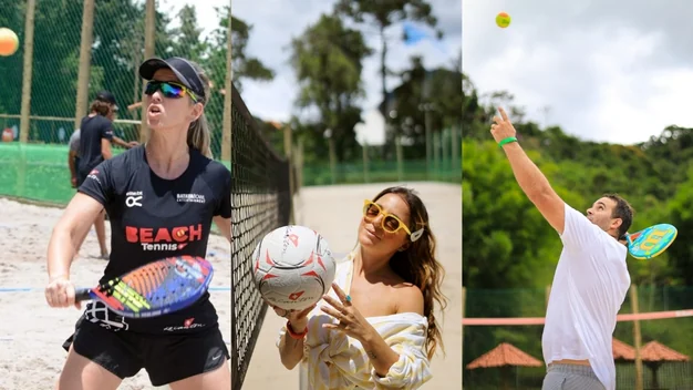 Beach tennis e vôlei no Le Canton