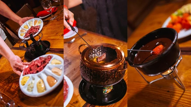 Fondue na Cave du Valais